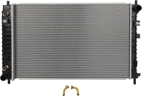 Vista 28 de SCITOO Conjunto de radiador de aluminio refrigerante del motor para 1986-1994 para Nissan D21 2.4L 3.0L 1987 para Nissan para Pathfinder 2.4L