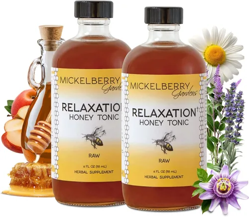 Vista 8 de Mickelberry Gardens Spray de miel relajante – Alivio natural de la tensión y apoyo para dormir con manzanilla, lavanda y hierbas orgánicas – 2 onzas