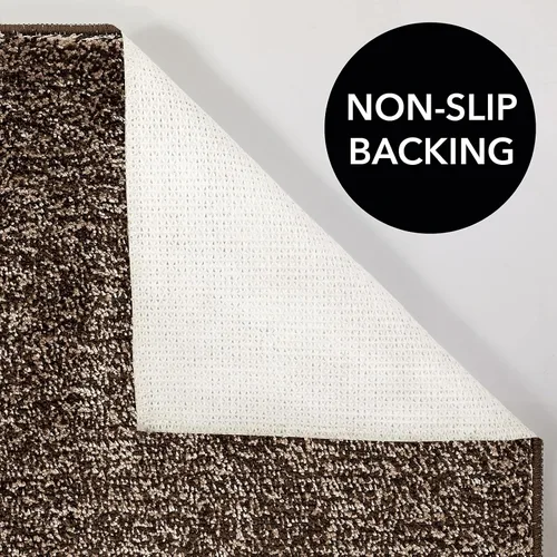 Vista 5 de mDesign Tapete rectangular de microfibra de poliéster antideslizante para spa, tapete de felpa jaspeado absorbente de agua para tocador de baño