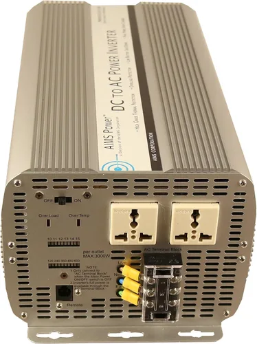 Vista 3 de AIMS 5000 vatios 12 V senos modificados 240 V 60 Hz solo PWRINV5K24012W