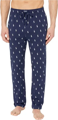 Vista 13 de Polo Ralph Lauren Ropa Interior para Hombre Pantalones Joggers de Punto de Jersey Pony azul marino/crema