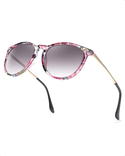 Vista 10 de IGnaef Gafas de sol de lectura para mujer, lentes de sol de lectura completa degradadas, protección UV400, IF8859, Negro