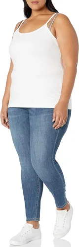 Vista 3 de Tienda Essentials Camiseta sin mangas para mujer, talla grande, paquete de 2