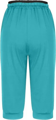 Vista 64 de Pantalones capri para mujer, estilo casual, de verano, elásticos, de cintura alta, pantalones de yoga, ajuste atlético, pantalones deportivos