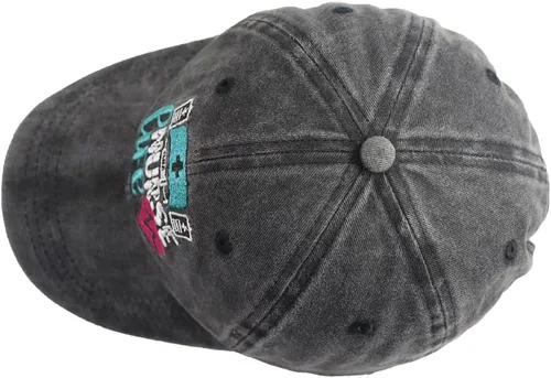 Vista 3 de Divertido sombrero de vida de enfermera para mujer, gorra de béisbol de algodón lavado ajustable bordado desgastado
