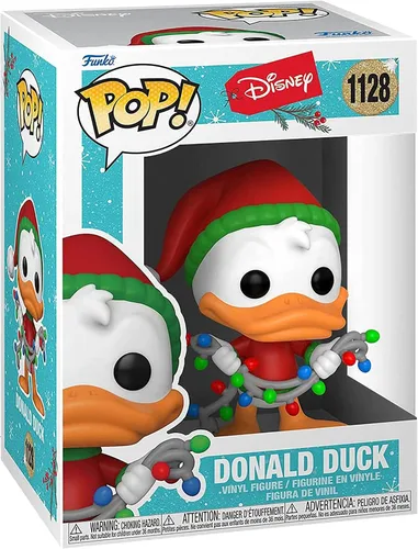 Vista 2 de Funko Pop! Disney: Holiday 2021 - Pato Donald - Figura de vinilo coleccionable - Idea de regalo - Producto oficial - Juguetes para niños y adultos