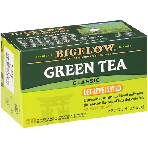 Vista 19 de Bigelow Té verde con melocotón, cajas de 20 unidades (paquete de 6) Té con cafeína con té verde y menta, 120 bolsas de té en total