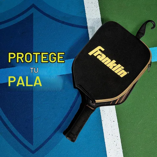 Vista 3 de Franklin Sports Cubierta de paleta de pickleball - Funda protectora acolchada con gancho para valla - Funda de paleta de tamaño universal