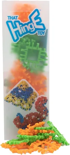 Vista 16 de That Hinge Toy - Juego de 82 piezas azul + rosa, animal + más juguete de construcción STEM