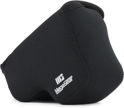 Vista 2 de MegaGear Nikon Coolpix L840 - Funda de neopreno para cámara, con mosquetón, color negro