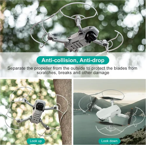 Vista 8 de Mini protector de hélice 4K para hélice DJI Dron, accesorios de seguridad para DJI Mini 4K / Mini 2 SE Propellers Protector Dron Accesorios