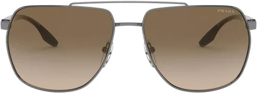 Vista 2 de Prada Linea Rossa PS 55VS - Gafas de sol para hombre, color plomizomarrón degradado 62, Marrón