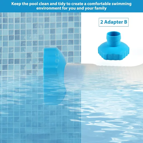 Vista 8 de 11238 Adaptador de manguera B de skimmer de superficie para piezas de piscina Intex