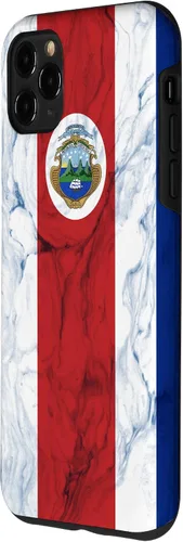 Vista 32 de Bandera de Costa Rica y fondo elegante - Funda del orgullo costarricense para iPhone 17