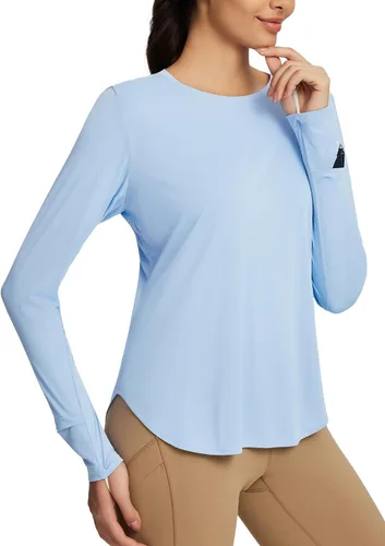 Vista 127 de BALEAF - Camisetas de sol de manga larga para mujer, con FPU 50+, para senderismo, ligeras, de secado rápido, protección contra rayos ultravioleta