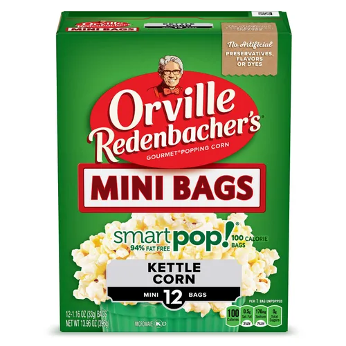 Vista 4 de Orville Redenbacher's Smart Pop! Palomitas de maíz con sabor a mantequilla (paquete de 2) 6 cajas