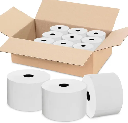 Vista 11 de Rollos de papel térmico de recibo de 2 1/4 "x 50' 50 rollos, papel de recibo sin BPA