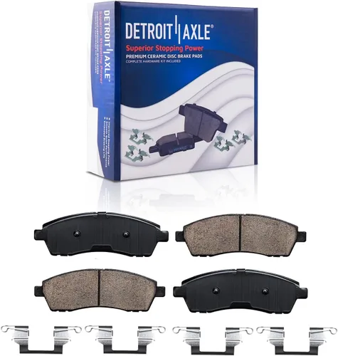 Vista 38 de Detroit Axle - Rotores de freno delanteros perforados y ranurados + repuesto de pinza de freno lateral del conductor para Honda Odyssey Acura MDX