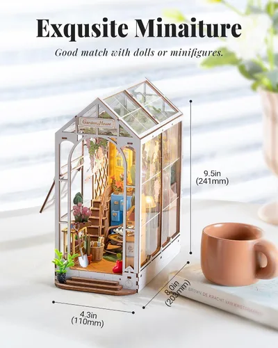 Vista 7 de Rolife - Kit de rincón de libro, rompecabezas de madera 3D a presión para adultos