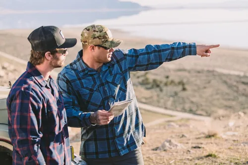 Vista 8 de Vertx Canyon River - Camisa táctica de franela para hombre, manga larga, para trabajo al aire libre, con bolsillos, equipo de operaciones tácticas