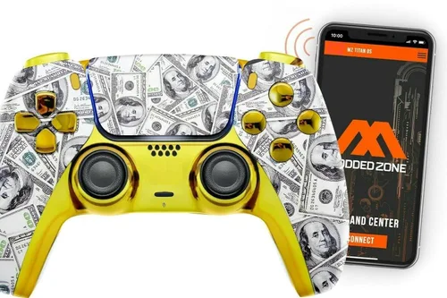 Vista 10 de MODDEDZONE Custom Rapid Fire, Anti Recoil, Macros MODDED Wireless Controller for PS5 & PC - Unique Smart Mods for ps5 controller controlled by the