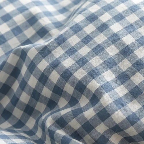 Vista 305 de mixinni Juego de funda de edredón vintage a rayas, tamaño twin, juego de ropa de cama de 3 piezas, 100% algodón lavado, suave y transpirable, funda