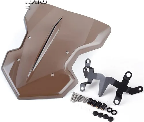 Vista 7 de GLoyer Motorcycle Windshield Compatible with MT03 MT25 2020-2021 Windshield Motorcycle Windscreen Visor Viser Wind Deflector with Bracket MT 03/25