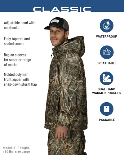 Vista 47 de FROGG TOGGS Chaqueta impermeable y transpirable clásica para hombre