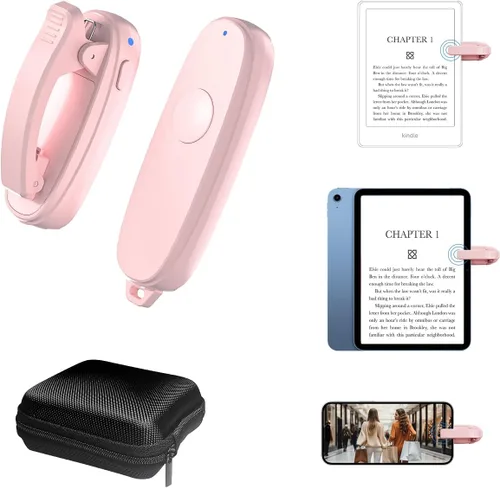 Vista 6 de Girador de páginas remoto Kindle, clic automático de página con clip para Kindle y tabletas, control de página de avance con un botón, control