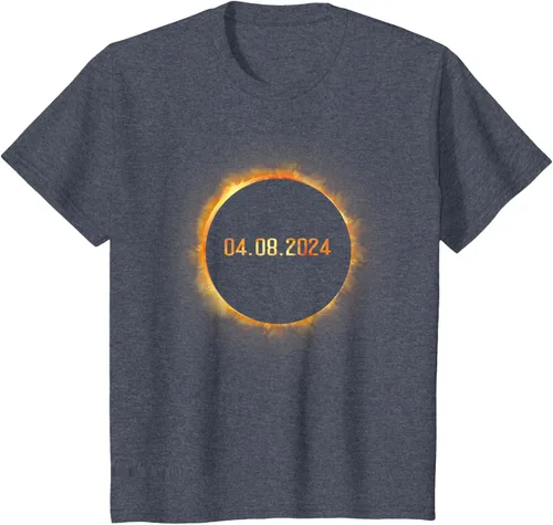 Vista 51 de Totality 04.08.24 Total Solar Eclipse 8 de abril de 2024 Eclipse Camiseta, Negro, S