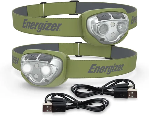 Vista 12 de Linterna de cabeza Energizer PRO-400 recargable, linterna recargable resistente al agua IPX4, lámpara de cabeza ultra brillante con múltiples modos