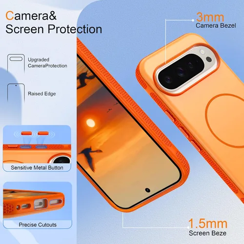 Vista 141 de Jshru Funda para Samsung Galaxy S26 Plus/Galaxy S25 Plus: para Galaxy S24 Plus [compatible con Magsafe] [2 protectores de pantalla HD] cubierta