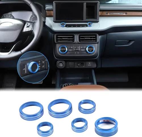 Vista 14 de Cubierta de anillo de botón de palanca de cambios de automóvil compatible con Ford Maverick 2022-2024, cubierta de anillo para palanca de cambios