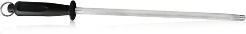 Vista 13 de Acero al carbono profesional para afilar cuchillos, negro, 12 pulgadas (paquete de 2)