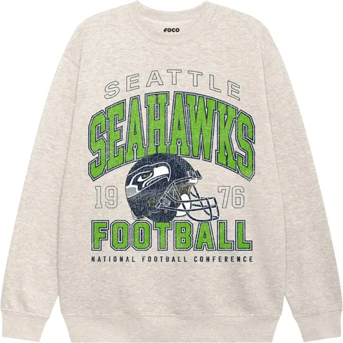 Vista 32 de FOCO Sudadera unisex de cuello redondo con logotipo de equipo universitario de la NFL