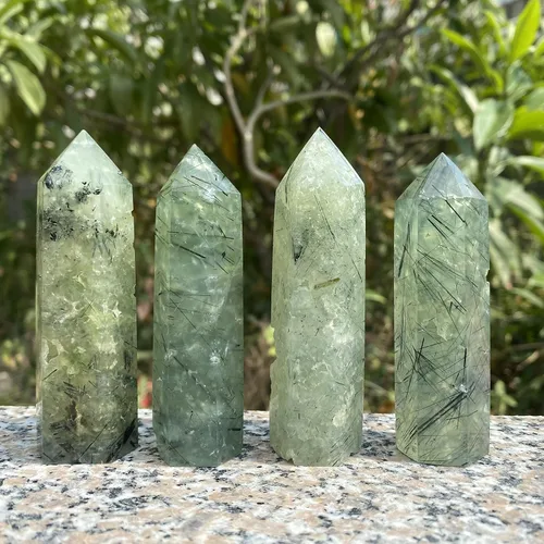 Vista 20 de Torre de amazonita natural, varita de punta de obelisco de cristal curativo y piedras, muestra mineral para meditación y decoración del hogar, 3-3.5