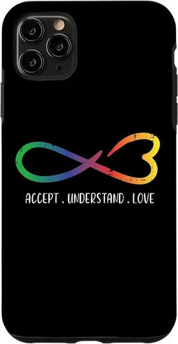 Vista 11 de Funda para iPhone 15 Autism Infinity Accept Understand Awareness Men Women Kids