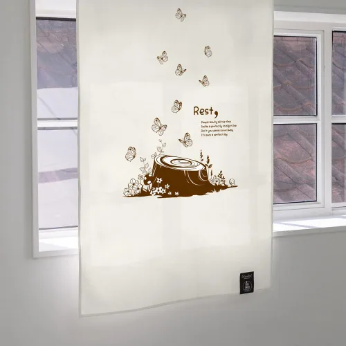 Vista 18 de Cortinas-Puertas-Estampado de Gato Ático (33 pulgadas de ancho x 55 pulgadas de largo)
