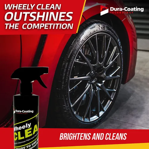 Vista 6 de DURA-COATING TECHNOLOGY Wheely Clean - Spray limpiador de ruedas profesional - Limpiador de neumáticos y limpiador de llantas listo para usar