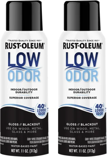 Vista 42 de Rust-Oleum - Pintura en aerosol prémium de bajo olor, gris ancla brillante Olor 40% menor que las pinturas en aerosol tradicionales, durabilidad