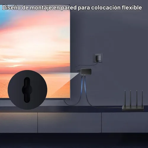 Vista 6 de BENFEI Conmutador Gigabit Ethernet de 5 puertos, montaje en pared y concentrador de conmutador de red de escritorio, divisor Ethernet, Plug & Play
