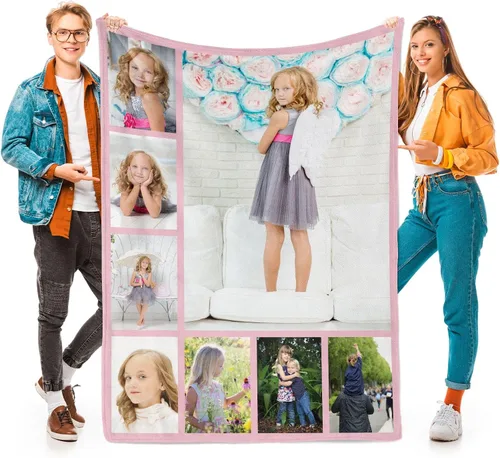 Vista 12 de Printwoo Mantas personalizadas con foto, mantas de fotos personalizadas con mi propia foto, mantas personalizadas con imagen, regalos personalizados