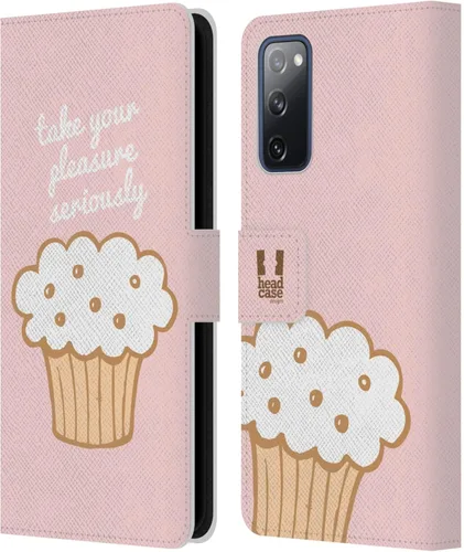 Vista 302 de Head Case Designs Assortment Cupcakes Happiness Leather Wallet Case Compatible with Samsung Galaxy A07 4G Surtido
