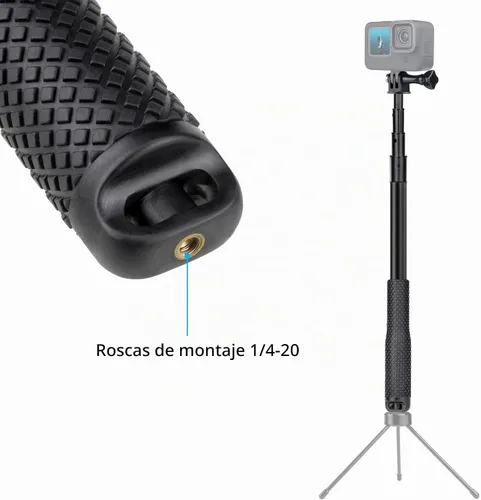 Vista 5 de SOONSUN Poste de extensión largo impermeable para selfie stick para cámara