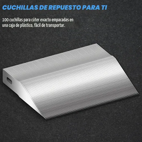 Vista 4 de DIYSELF Paquete de 100 Cuchillas Exacto #2 Cuchillas de Repuesto para Cuchillo de Hobby Repuestos de Cuchillas para Cuchillo de Hobby Cuchilla