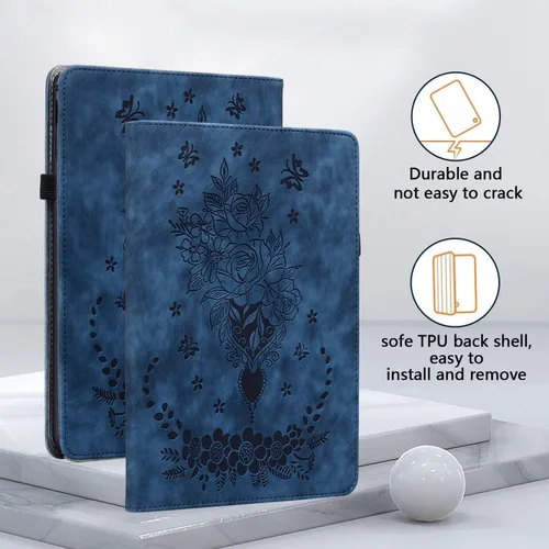 Vista 6 de Funda para iPad Air 3ª Generación 2019/iPad Pro 10.5 Pulgadas 2017, Cubierta de Cuero PU Plegable Multi-Ángulo con Auto Despertar/Dormir y Soporte