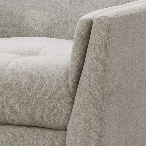 Vista 7 de Christopher Knight Home - 305538 Evelyn Mid Century - Sillón de tela moderno, color beige, nogal (305538).