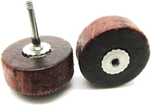 Vista 4 de Aretes de madera orgánica con emblema de anclaje de metal - Nuevo!, Metal