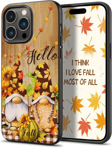 Vista 19 de Happy Fall Gnomo Otoño Hojas Calabaza Gnomo Otoño Gnomo Funda Teléfono para iPhone 16 15 14 13 12 11 Pro Max Galaxy S25 S24 S23 S22 S21 S20 FE A16