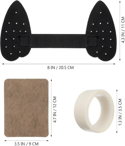Vista 2 de Cinta de pie para orejas de perro, kit de soporte para orejas de cachorro, accesorio para cachorros medianos y grandes, 8.07 x 4.33 pulgadas